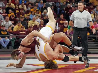 No. 17 Brett Pfarr breaks into the rankings after a big bout victory last weekend.