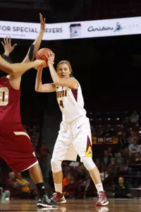 Jackie Johnson had career-highs with 13 points and six rebounds on Saturday.
