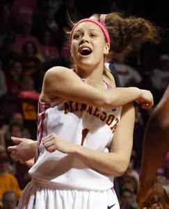 Rachel Banham hit the game winning shot to take down Ohio State