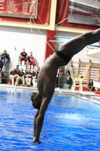 Manny Pollard finished fourth in 1 meter diving