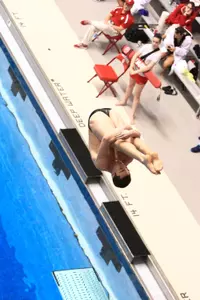 Mikey Ross finished fourth in 3 meter diving Friday night