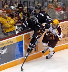 Jake Parenteau set a new career-high in Saturday's 5-1 win over Bemidji State with two points (a goal and an assist) and the junior has three points (one goal, two assists) in his last two games.