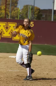 Kelsey Kimminau picked up a save in Minnesota's 7-1 win against Georgia Southern.
