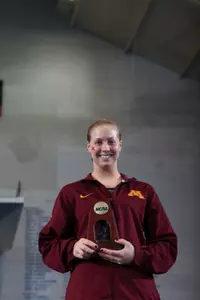 Maggie Keefer placed second in 1-meter diving at the 2013 NCAA Championships.