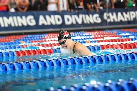 Haley Spencer looks to earn her fourth-straight All-America honor in the 200 breast tonight.