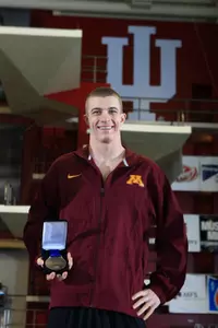 Derek Toomey finished third in Thursday's 50 free preliminaries.