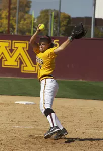 Kelsey Kimminau held NU hitless over the final two innings Sunday.