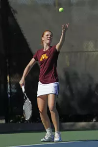 Pauline Gilbert of the Minnesota women's tennis team.
