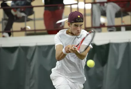 Ruben Weber tallied a 6-4. 6-2 win over Mateua Silva to help Minnesota to a 5-2 victory over Purdue.