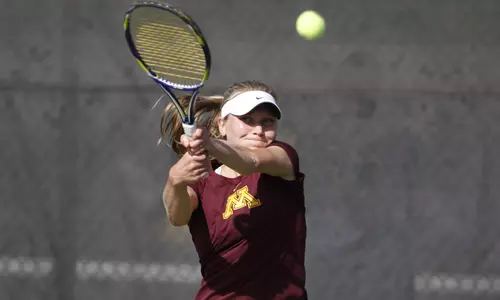Natallia Pintusava topped a top 60 opponent to help the Gophers in the 4-3 win over Penn State.