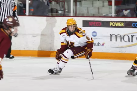 Amanda Kessel leads the tournament in assists with six.