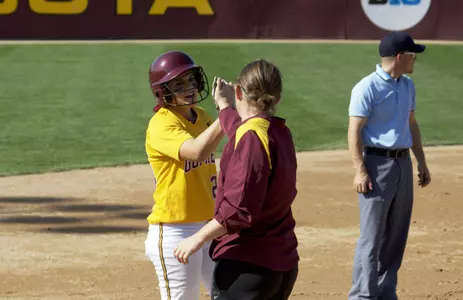 Kaitlyn Richardson and head coach Jessica Allister