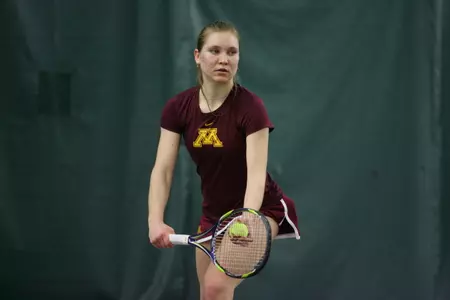 Natallia Pintusava fell to 2-3 in fall singles play.