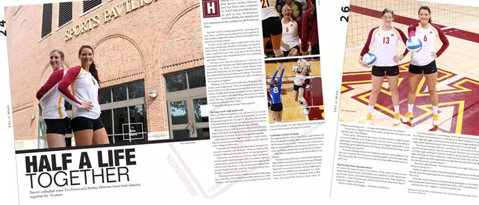 Seniors Ashley Wittman (left) and Tori Dixon