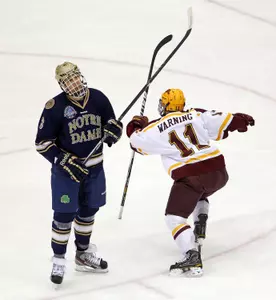 Sam Warning's 10 goals this season tie Seth Ambroz for the team lead.