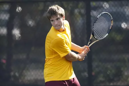 Mathieu Froment won his first singles match of the spring.