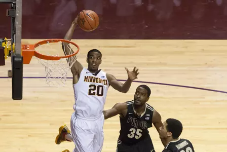 Austin Hollins had 18 points and nine rebounds versus Purdue.