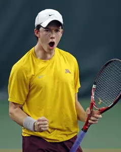 Tucker Saxon won his third-consecutive singles match Friday.