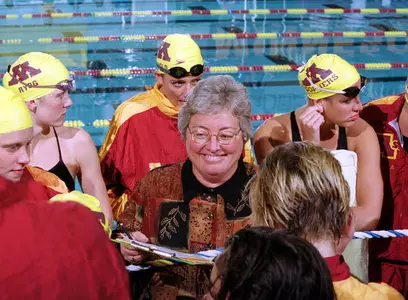 Jean K. Freeman coached Minnesota's swimming and diving program for over 30 years.