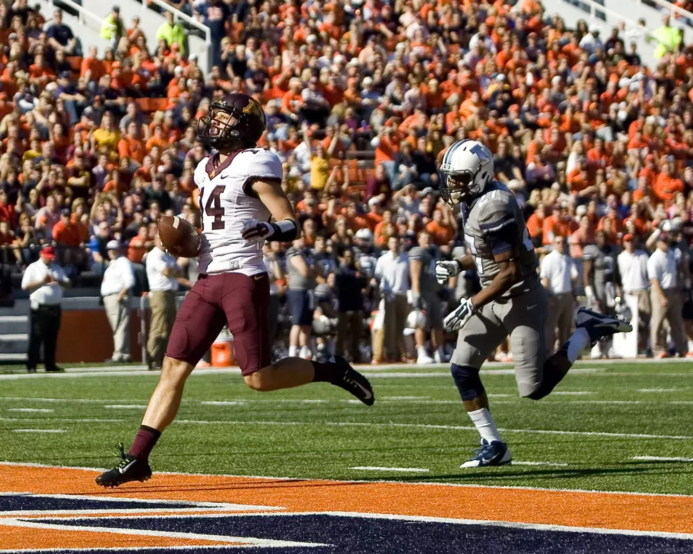 Isaac Fruechte scored on a 52-yard pass play