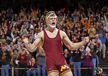 With a pin in his match, Dylan Ness put Minnesota on top of Air Force on Saturday morning, a lead the Gophers would not relinquish.