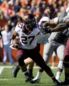 David Cobb is 333 yards shy of tying Laurence Maroney for the Minnesota single-season rushing record of 1,464 yards.