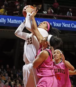 Amanda Zahui B. was named the Big Ten Freshman of the Week for the fifth time on Monday.