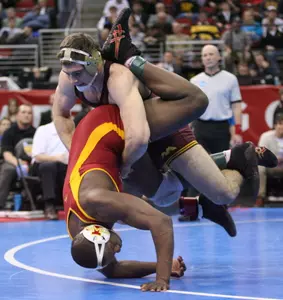 No. 1 Scott Schiller (197) is the only undefeated Gopher at this point in the season. His record is 24-0 going into this weekend's dual.