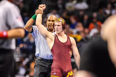 Storley is one of four wrestlers to advance to the semifinal rounds this evening.