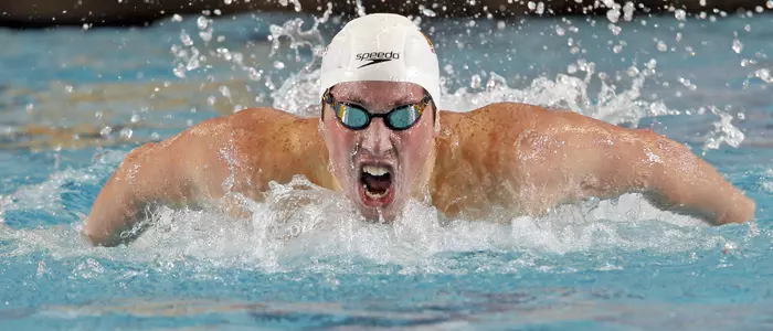 Kyler Van Swol broke 200 fly Minnesota record during prelims with a time of 1:43.37.