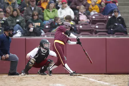 Erica Meyer had two hits and score the game's lone run Friday.