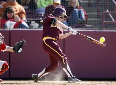 Sam Macken notched her first-career Big Ten home run in the loss.