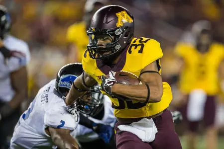 Edwards scored twice in his collegiate debut.