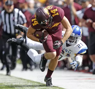 Senior wide receiver Isaac Fruechte.