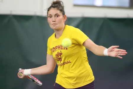 Tereza Brichacova won the top singles draw at the Gopher Invitational for the second year in a row.