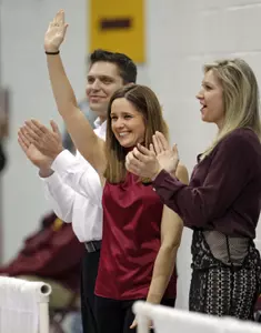 Jenny Hansen will look for her first conference victory as interim head coach on Thursday evening.