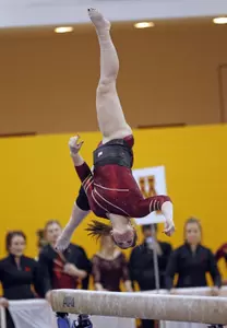 Hannah Nordquist came up big for the Gophers, scoring a 9.875 on balance beam and earning the event title.