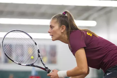 Redshirt junior Julia Courter won her 50th and 51st-career singles matches last weekend.