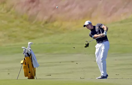 Justin Doeden is tied for eighth after two rounds