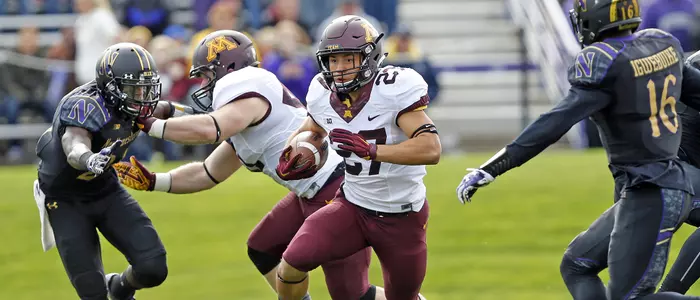 Shannon Brooks notched 176 yards and a touchdown to lead Minnesota to a 41-13 victory at Purdue last weekend.