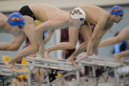 Conner McHugh won both breaststroke events.