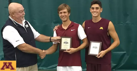 Spec and Corwin won five matches to become the ITA Central Region doubles champions