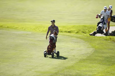 Kuenster shaved six strokes off her first round total with her two-under-par 70 on Monday.