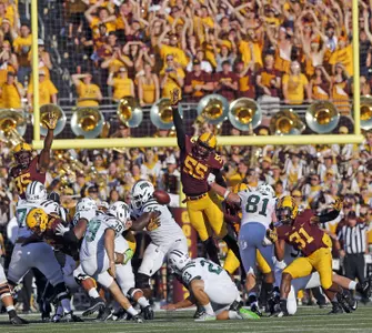 Theiren Cockran currently sits eighth on the program's all-time sack list, midway through his senior season.