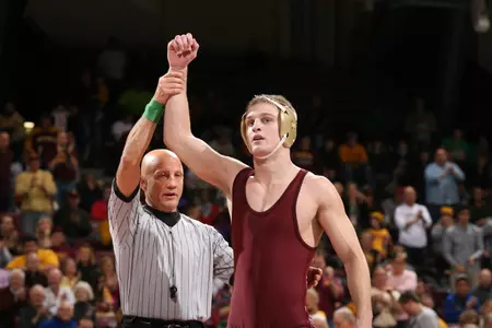Nick Wanzek returns to the Minnesota lineup this season, but will be competing up a weight class from last year