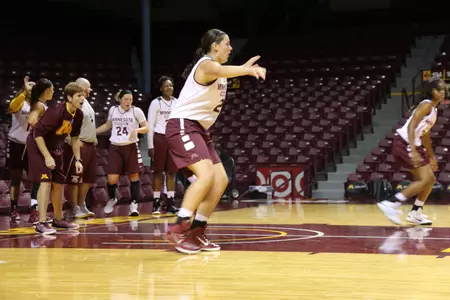 Annalese Lamke is one of the newcomers competing for the center spot.