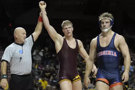 Brett Pfarr was one of four Gophers to finish the Gopher Duals with a 3-0 record.