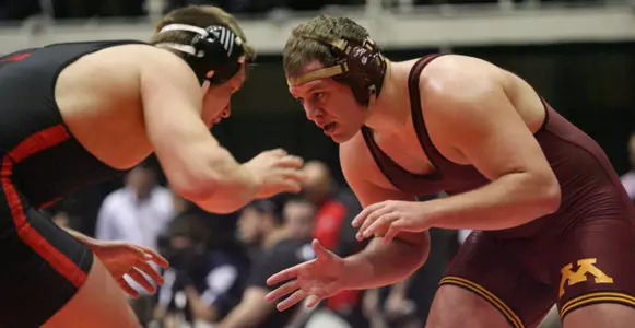 No. 8 Michael Kroells will look to improve to 2-0 lifetime against Indiana's Garret Goldman