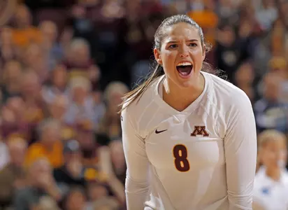 Sarah Wilhite had a team-best 20 kills Friday night against Illinois.