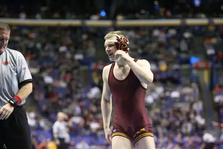 Ethan Lizak won his second consecutive tournament title, once again dominating the 125-pound field.